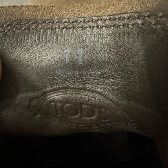 TOD’S Suede Peat Desert Ankle Boots Rubber Soles Lace Up Casual Luxury Heritage - Picture 3 of 16